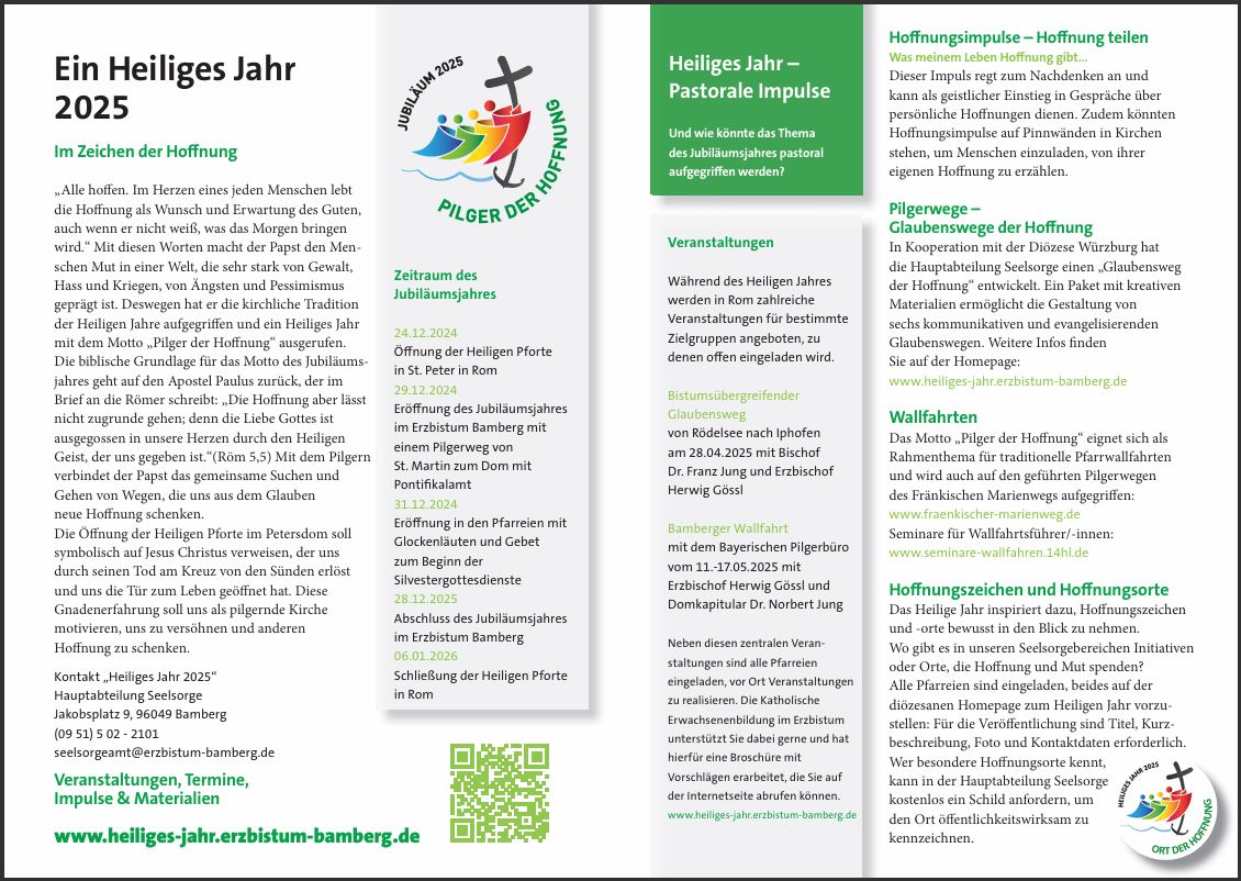 Broschüre Heiliges Jahr 2025