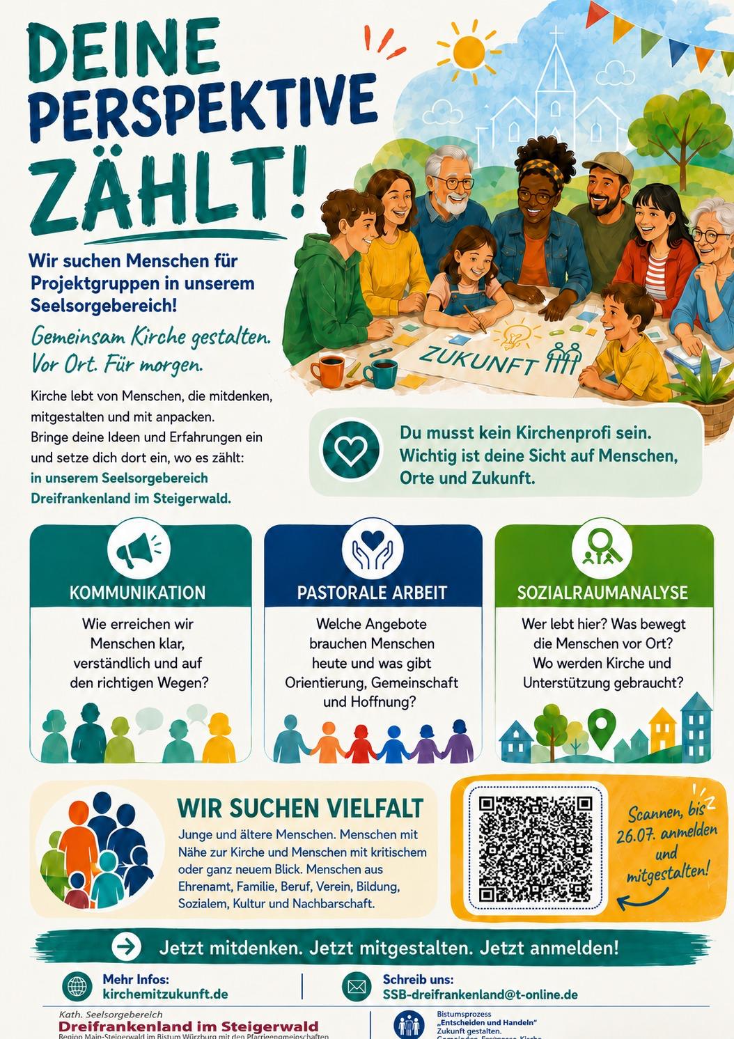Entscheiden und Handeln Projektgruppen Plakat