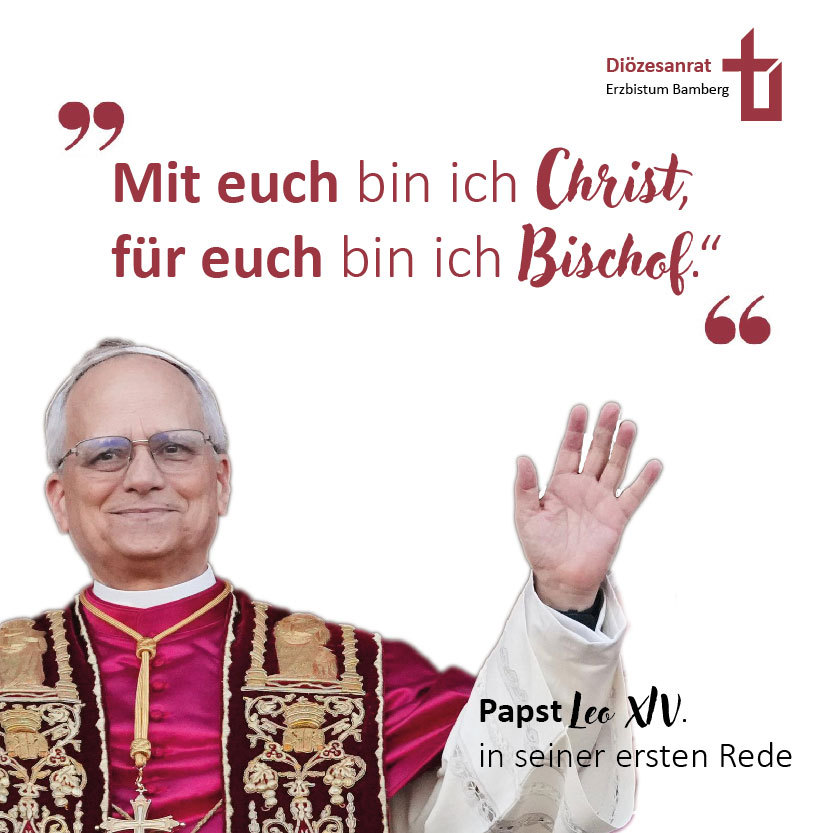Papst Leo XIV. in seiner ersten Rede